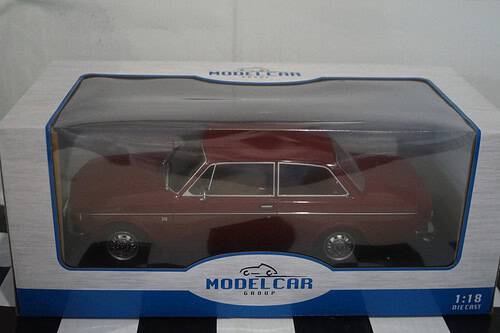 Modelcar group volvo 142 burgundy red 1:18 scale mcg18443
