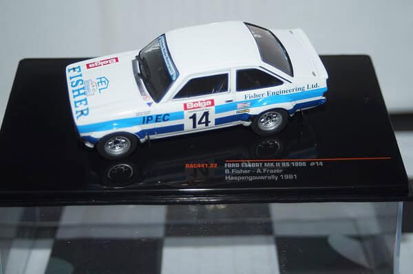 Ixo ford escort mk2 rs 1800 #14 haspengouw rally 1981 rac441.22 1:43 diecast