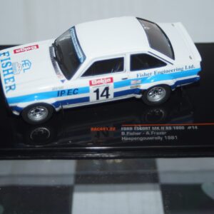 Ixo ford escort mk2 rs 1800 #14 haspengouw rally 1981 rac441.22 1:43 diecast