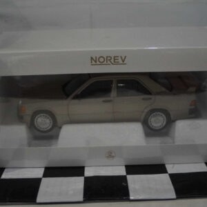 Norev mercedes benz 190e 2.3 1984 smoke silver metallic 1:18 ref 183831