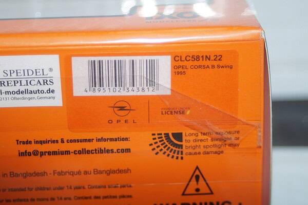 Ixo opel corsa b swing 1995 turquoise 1:43rd ref clc581n.22