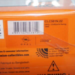 Ixo opel corsa b swing 1995 turquoise 1:43rd ref clc581n.22