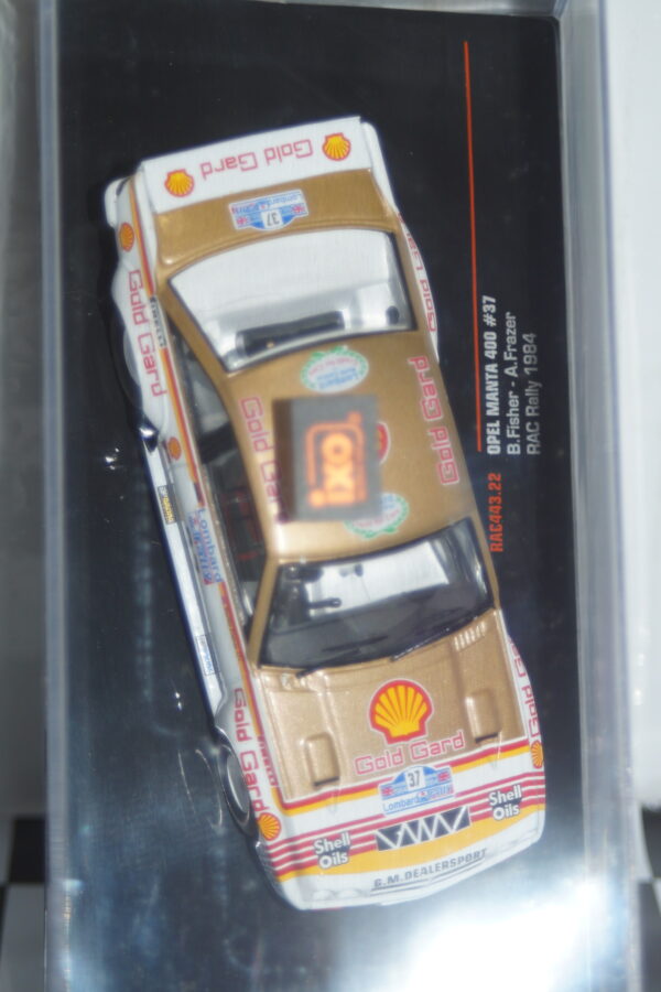 Ixo opel manta 400 rac rally 1984 #37 "gold card" 1:43 diecast rac443.22