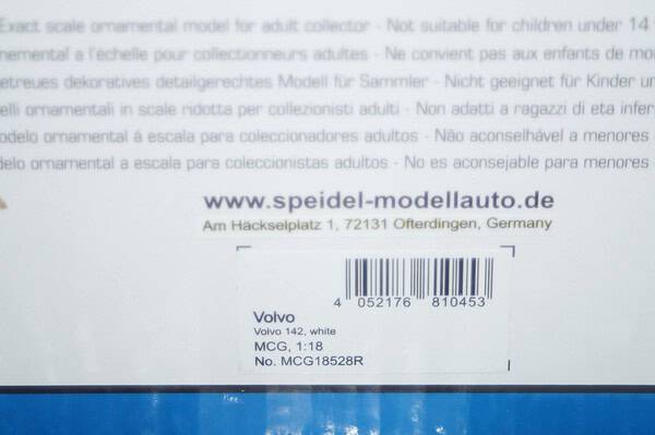 Modelcar group volvo 142 1000 lakes rally 1973 #5 1:18 scale mcg18529r