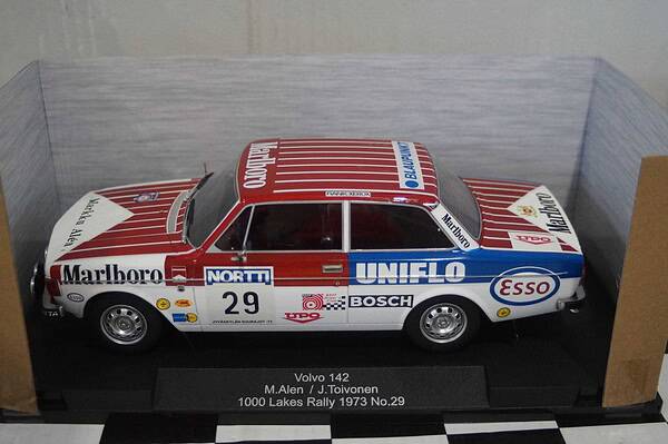 Modelcar group volvo 142 1000 lakes rally 1973 #5 1:18 scale mcg18529r