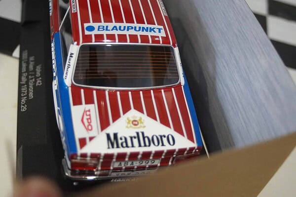 Modelcar group volvo 142 1000 lakes rally 1973 #5 1:18 scale mcg18529r