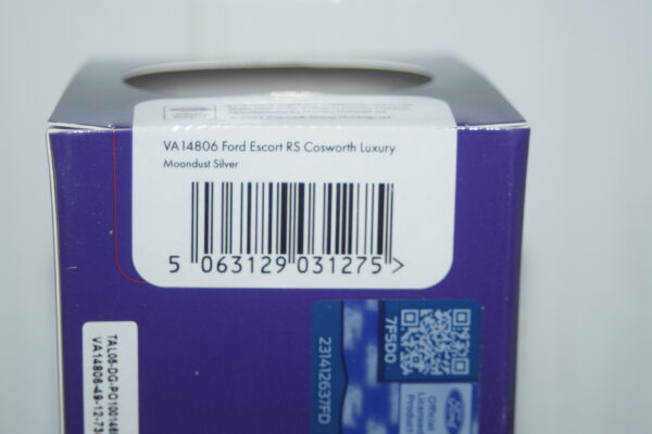 Vanguards ford escort cosworth luxury moondust silver 1/43 ref  va14806