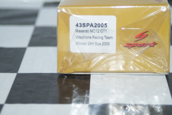 Spark maserati mc12 gt1 winner 24h spa 2008 #1 1:43 resin 43spa2008
