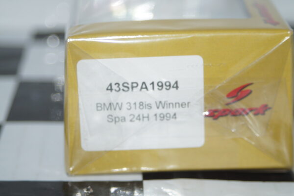 Spark bmw 3.0 csl winner 24h spa 1973 #10 1:43 resin 43spa1973