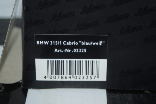 Schuco bmw 316i compact blue 1:43 scale diecast ref 04003