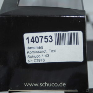 Schuco hanomag kommissbrot 1:43 scale diecast ref 02976