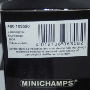 Minichamps lamborghini murcielago 2004 in yellow metallic 1:43 400 103520