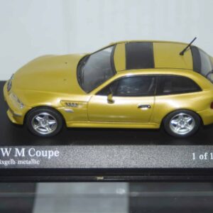 Minichamps bmw m coupe 2001 in yellow metallic 1:43 ref 400 029060