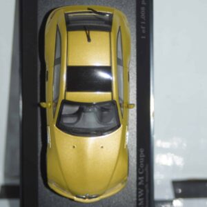 Minichamps bmw m coupe 2001 in yellow metallic 1:43 ref 400 029060