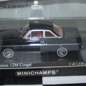Minichamps ford taunus 12m coupe 1962 in black 1:43 ref 400 086121