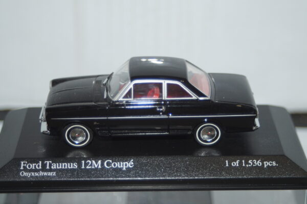 Minichamps ford taunus 12m coupe 1962 in black 1:43 ref 400 086121