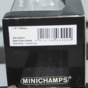 Minichamps opel vivaro break in blue 1:43 430 040511