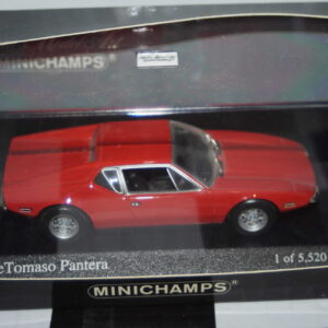Minichamps detomaso pantera 1972 in red ref 400 127500 1:43