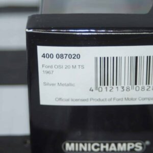 Minichamps ford osi 20 m ts 1967 in silver 1:43 ref 400 087020
