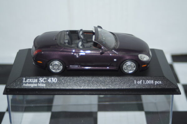 Minichamps lexus sc 430 2001 purple metallic, 400 166132 1:43