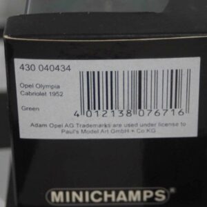 Minichamps opel vivaro break in blue 1:43 430 040511