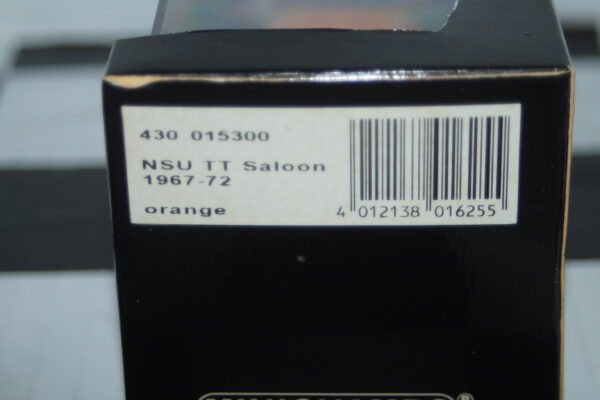 Minichamps nsu tt saloon 1967-72 orange in 1:43 430 015300