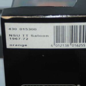 Minichamps nsu tt saloon 1967-72 orange in 1:43 430 015300