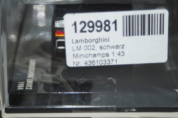 Minichamps lamborghini lm002 1984 black 1:43 436 103371
