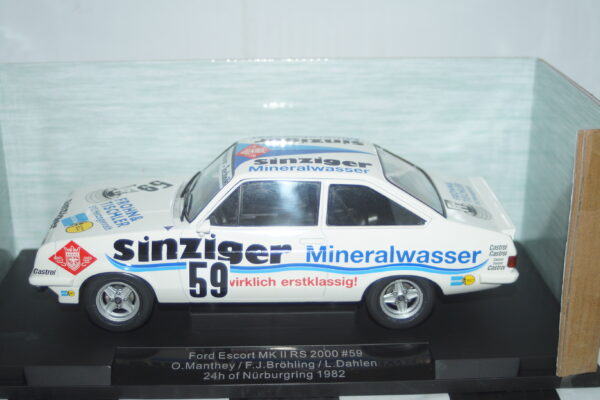 Model car group ford escort mk2 rs2000 #59 1982 24hr nurburgring mcg18438r