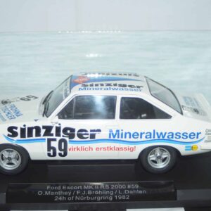 Model car group ford escort mk2 rs2000 #59 1982 24hr nurburgring mcg18438r