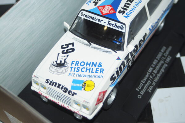 Model car group ford escort mk2 rs2000 #59 1982 24hr nurburgring mcg18438r