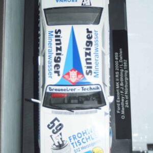 Model car group ford escort mk2 rs2000 #59 1982 24hr nurburgring mcg18438r