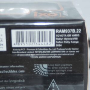 Ixo toyota gr yaris rally 1 safari rally kenya #18 2024 t.katsuta 1:43 ram937b