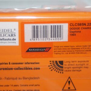 Ixo dodge charger daytona 1969 in green 1:43 ref clc585n.22