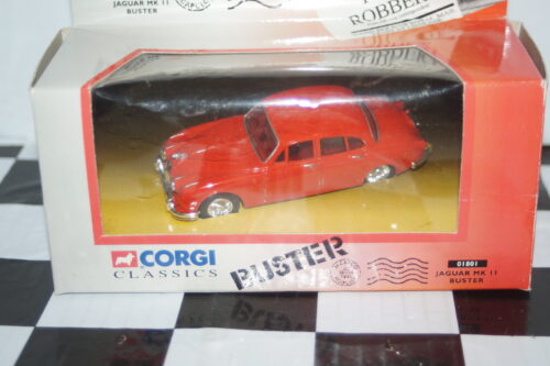 Corgi jaguar mk2 from buster in red ref 01801 1/43rd