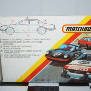 Matchbox superkings jaguar xj6 in metallic red ref k-146 in 1:36