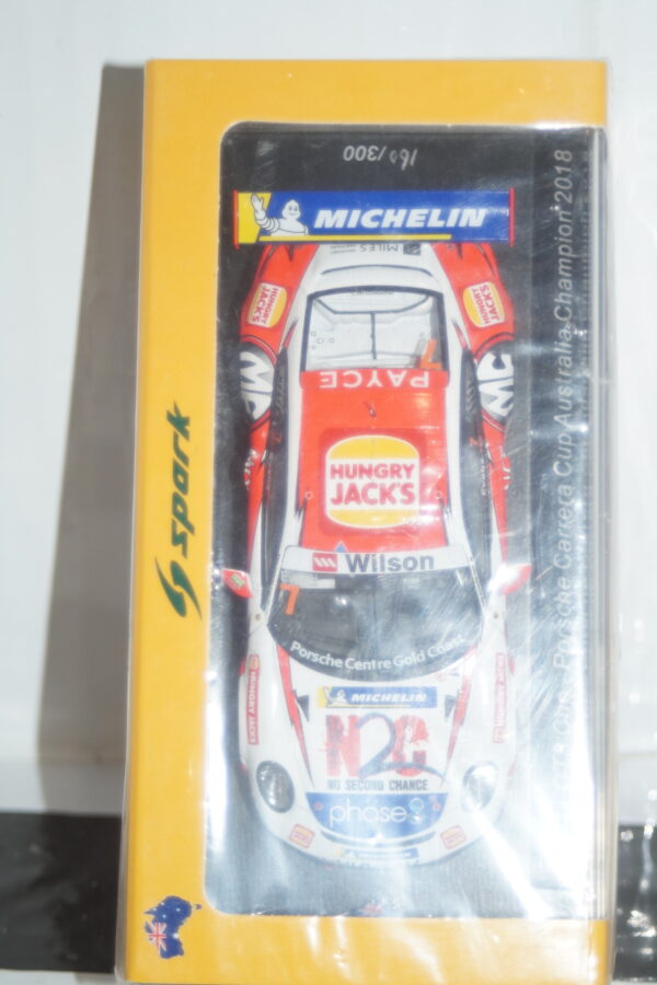 Spark porsche 911 gt3  carrera cup 2018 australia 1:43 resin as032