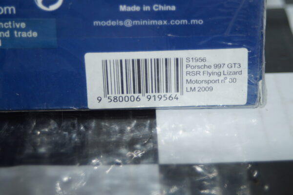 Spark porsche 997 gt3 rsr lm 2009 1:43 ref s1956