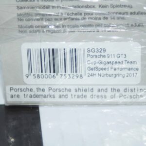 Spark porsche 911gt3 24h nurburgring 2017 1:43 ref sg329 ltd 300