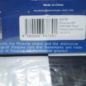 Spark porsche 997 gt3 rsr lm 2012 1:43 ref s3739