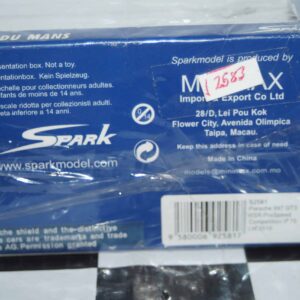 Spark porsche 997 gt3 rsr lm 2010 winner 1:43 ref s2583 wrong sleeve