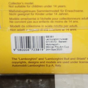 Spark lamborghini huracan winner spas 2020 1:43 ref sb381