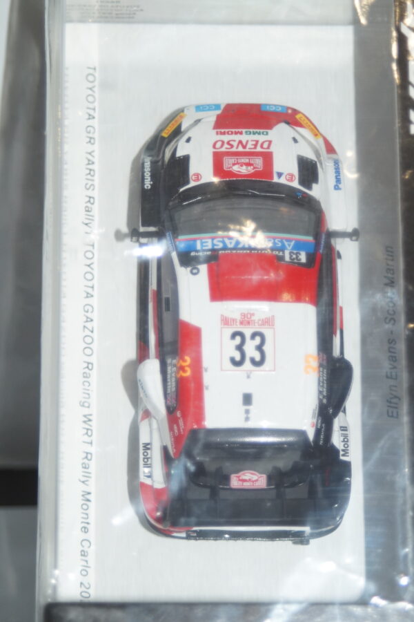 Spark toyota gr yaris rally 1 no33 monte carlo 2022 e.evans 1:43 resin s6691
