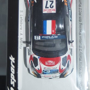 Spark toyota gr yaris 6th rc2 monte carlo 2024 s.lefebvre #27 1:43 resin s6862