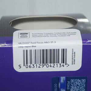 Vanguards ford focus mk3 st blue 1/43 ref va15307