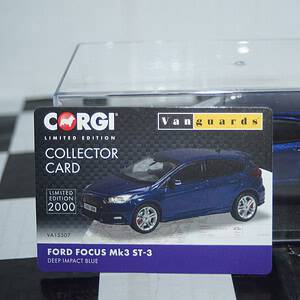 Vanguards ford focus mk3 st blue 1/43 ref va15307