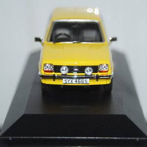 Vanguards ford fiesta mk1 1.1 ghia yellow 1/43 ref  va12513