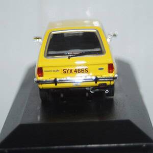 Vanguards ford fiesta mk1 1.1 ghia yellow 1/43 ref  va12513