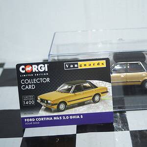 Vanguards ford cortina mk5 2.0 ghia s gold 1/43 ref  va15004