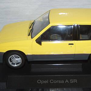 Model car group opel corsa a sr / nova in yellow mcg18431 1:18th